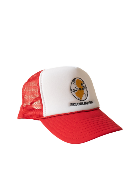 J.O.E Red Trucker Hat